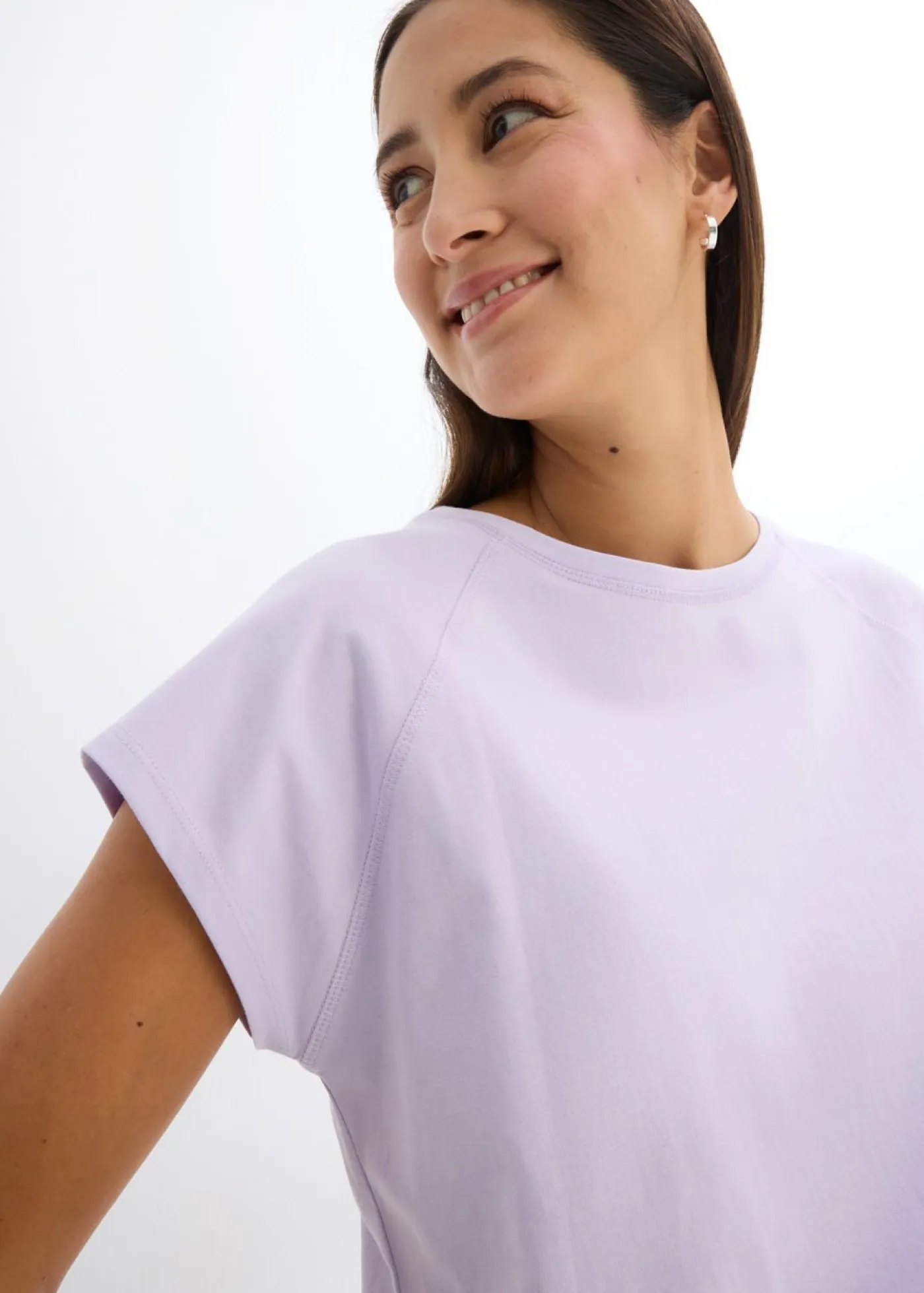 Clearance Camiseta de algodón orgánico puro Mujer Básicos|Camisetas
