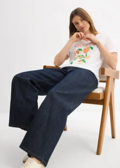 Outlet Camiseta de algodón orgánico puro Mujer Camisetas|Novedades