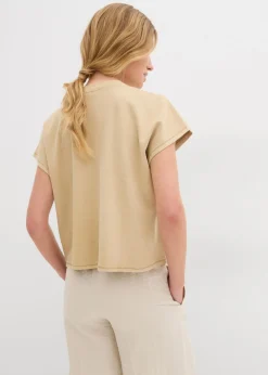 Outlet Camiseta de algodón orgánico puro Mujer Camisetas