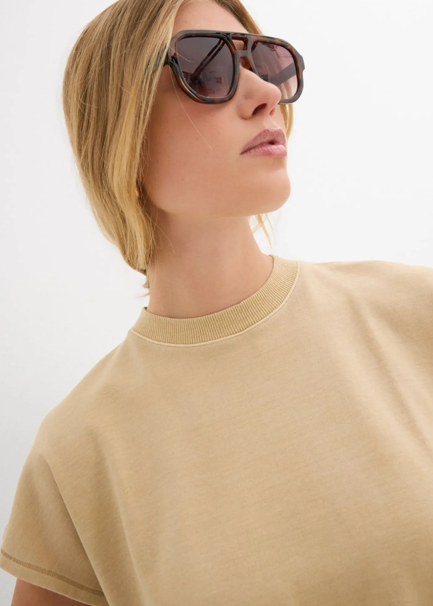 Outlet Camiseta de algodón orgánico puro Mujer Camisetas