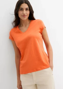 Online Camiseta de algodón orgánico puro (2 unidades) Mujer Básicos|Camisetas