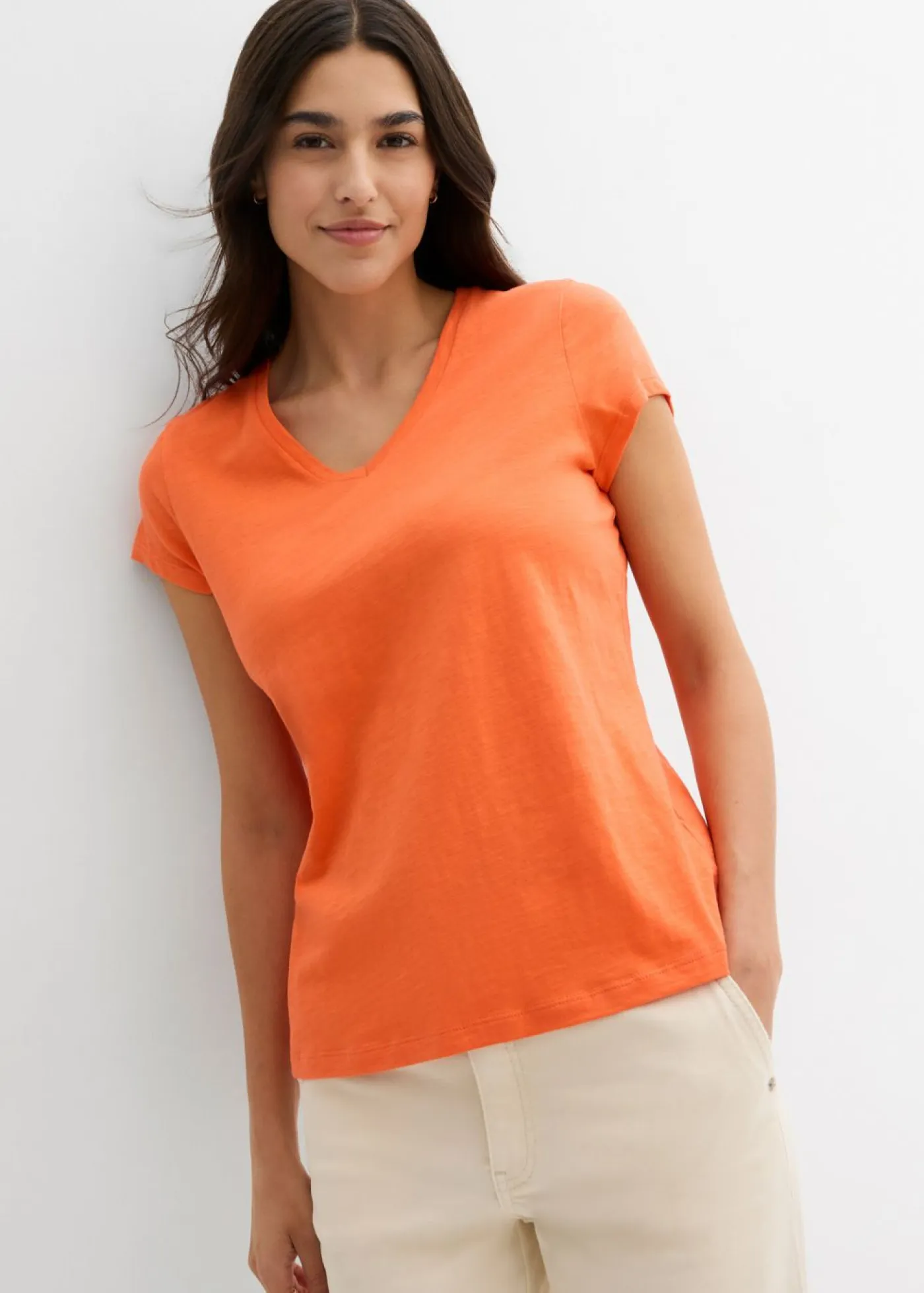 Online Camiseta de algodón orgánico puro (2 unidades) Mujer Básicos|Camisetas