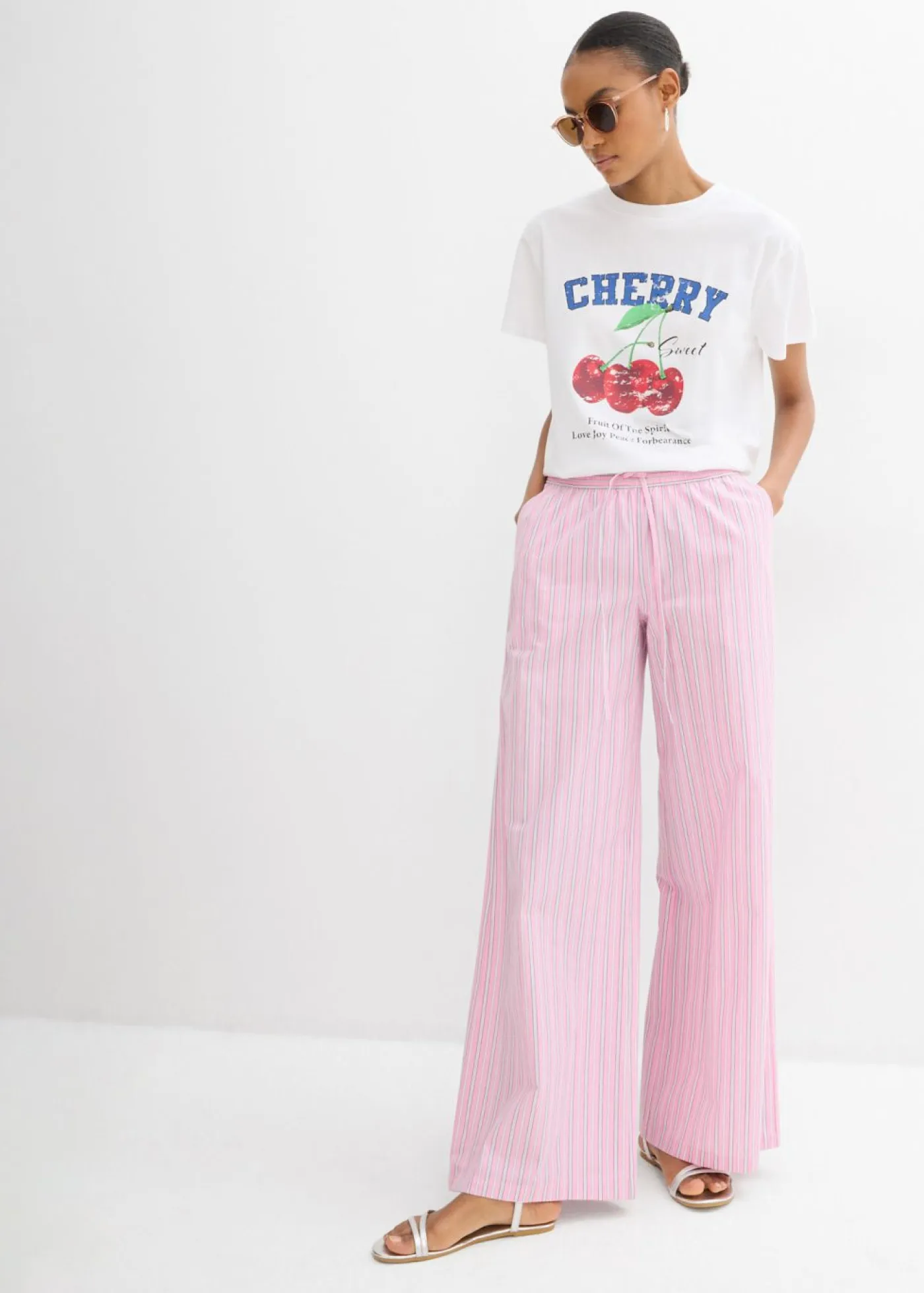 Hot Camiseta de algodón orgánico puro, estampado Mujer Camisetas|Novedades
