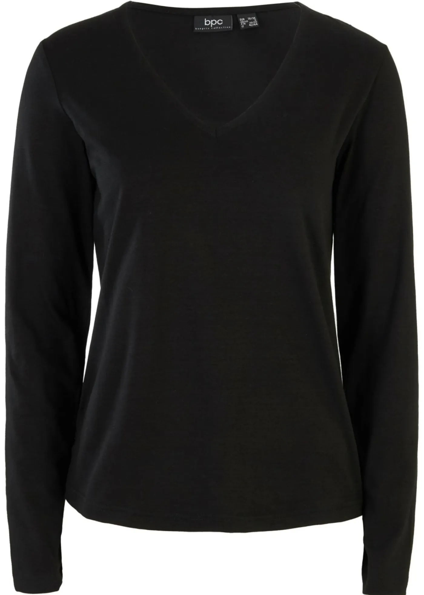 Clearance Camiseta de algodón orgánico puro con manga larga Mujer Básicos|Camisetas