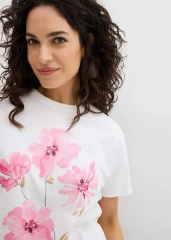 Sale Camiseta de algodón orgánico Mujer Camisetas