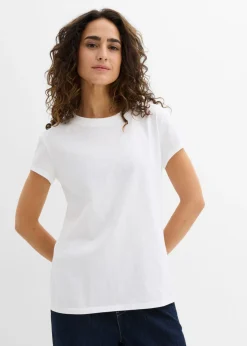 Outlet Camiseta de algodón orgánico puro (2 unidades) Mujer Básicos|Camisetas