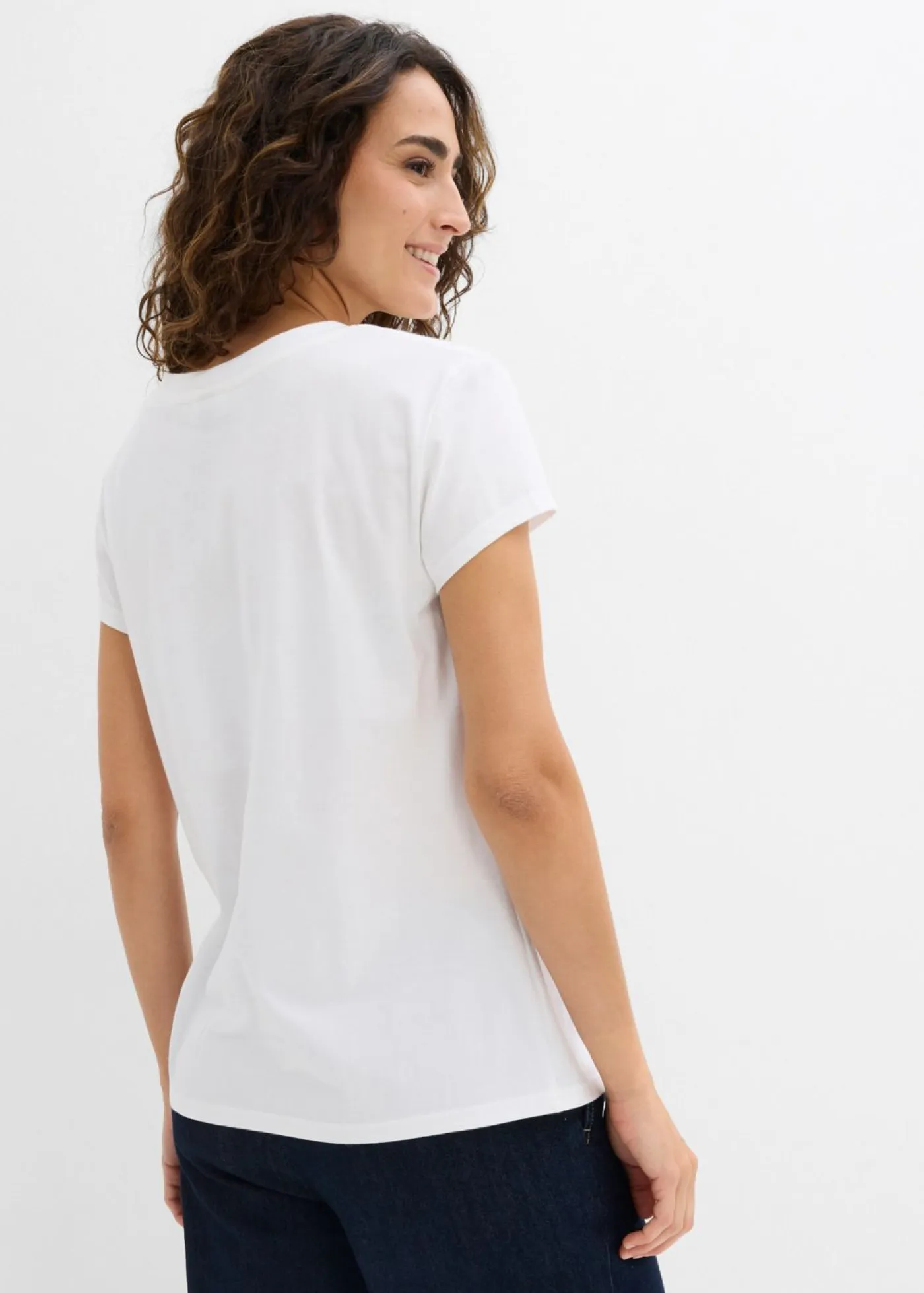 Outlet Camiseta de algodón orgánico puro (2 unidades) Mujer Básicos|Camisetas