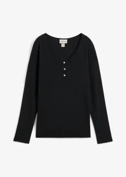 Discount Camiseta de algodón orgánico puro con manga larga Mujer Básicos|Camisetas