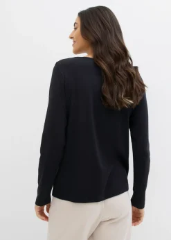 Discount Camiseta de algodón orgánico puro con manga larga Mujer Básicos|Camisetas