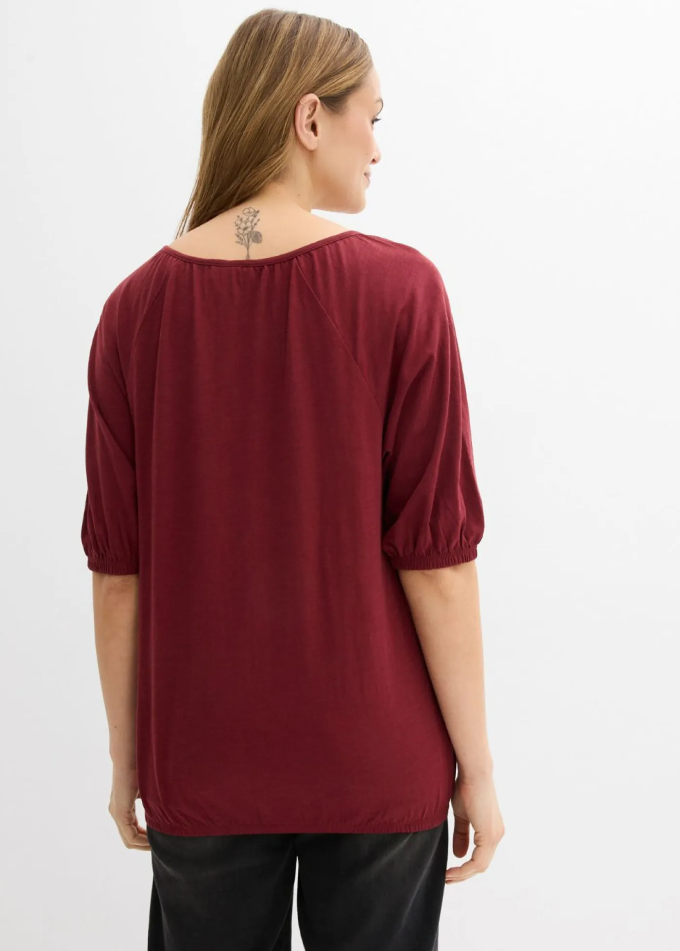 Online Camiseta de algodón orgánico puro Mujer Camisetas|Novedades