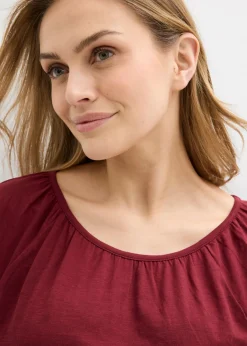 Online Camiseta de algodón orgánico puro Mujer Camisetas|Novedades