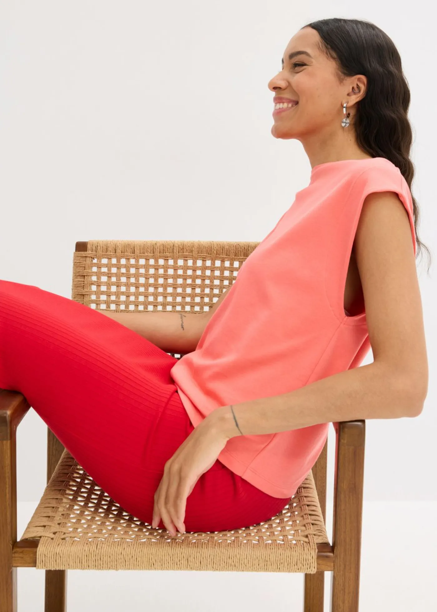 Outlet Camiseta de algodón orgánico puro Mujer Camisetas