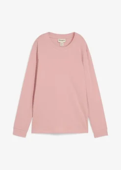 Discount Camiseta de algodón orgánico puro con manga larga Mujer Básicos|Camisetas
