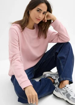 Discount Camiseta de algodón orgánico puro con manga larga Mujer Básicos|Camisetas