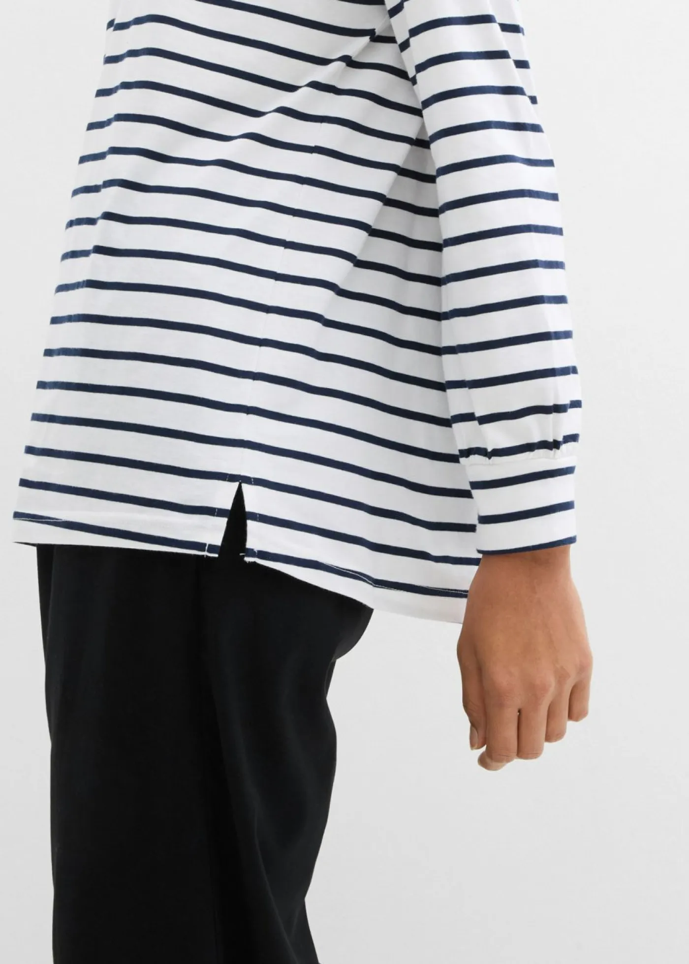 Camiseta de algodón orgánico puro con manga larga Mujer Camisetas