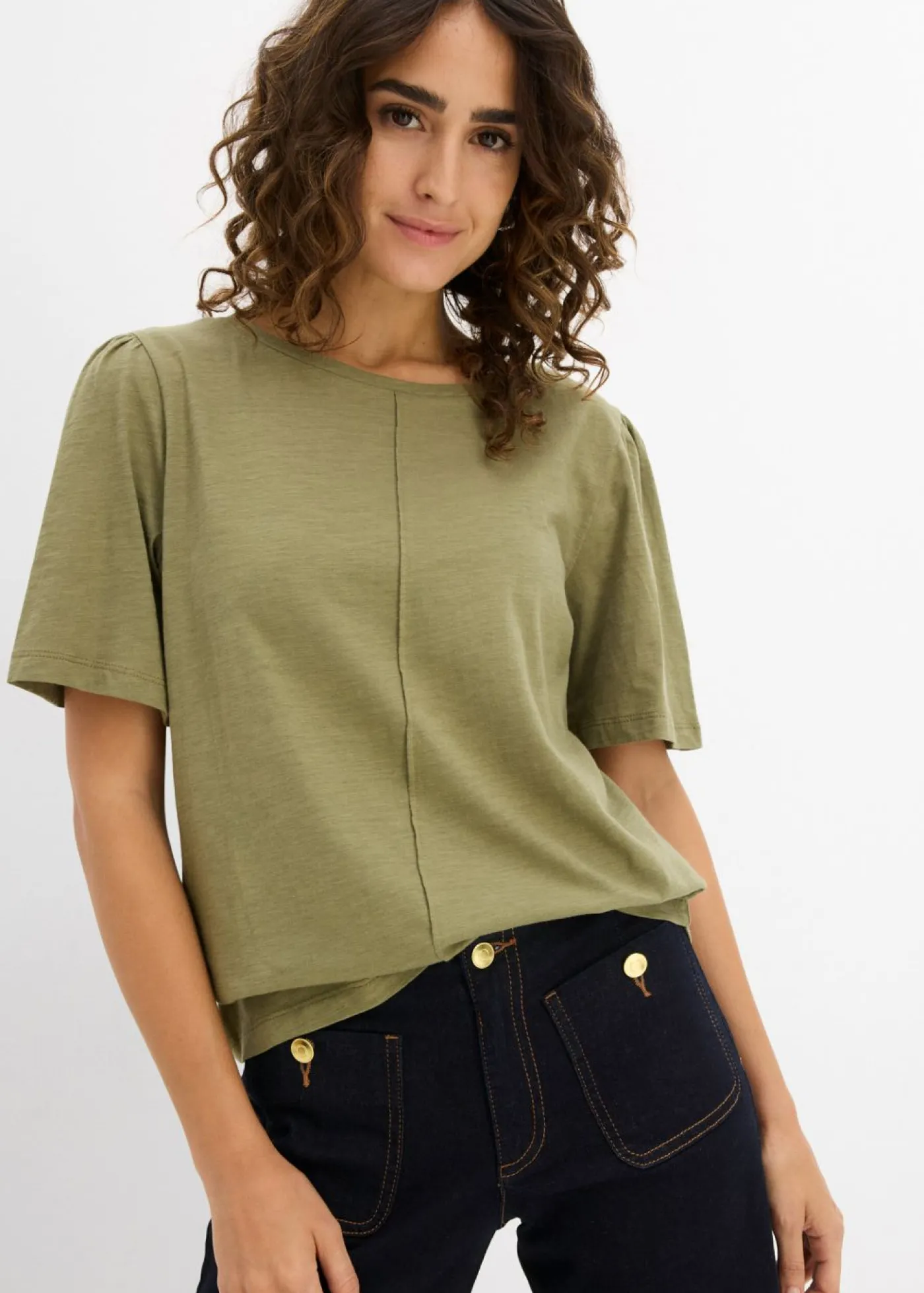 Best Camiseta de algodón puro Mujer Camisetas|Novedades