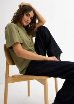 Best Camiseta de algodón puro Mujer Camisetas|Novedades