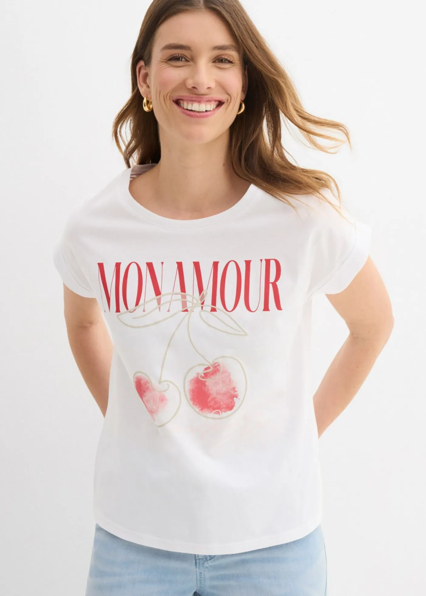 Discount Camiseta de algodón puro Mujer Camisetas|Novedades