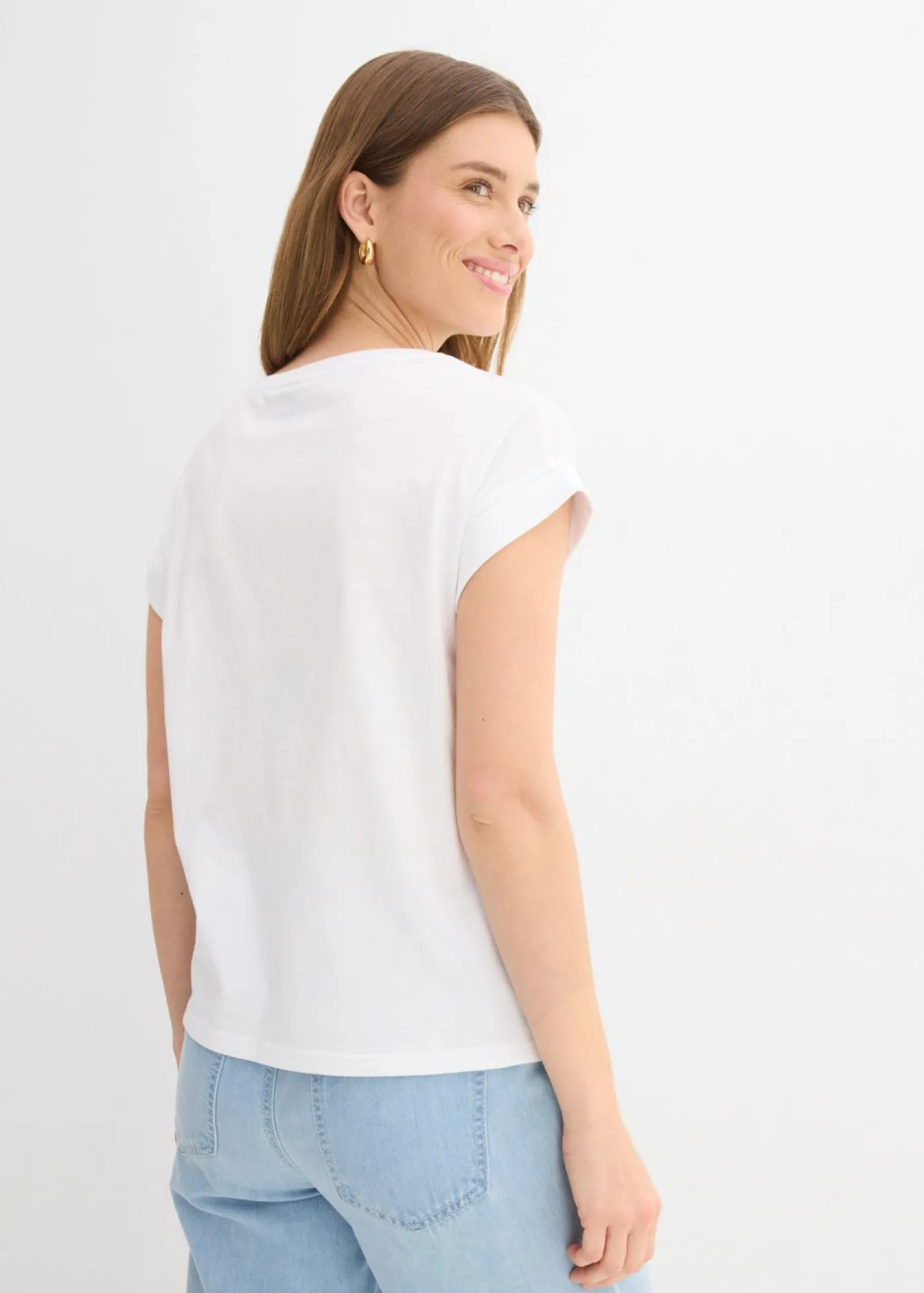 Discount Camiseta de algodón puro Mujer Camisetas|Novedades