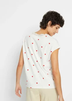 Camiseta de algodón puro Mujer Camisetas|Novedades