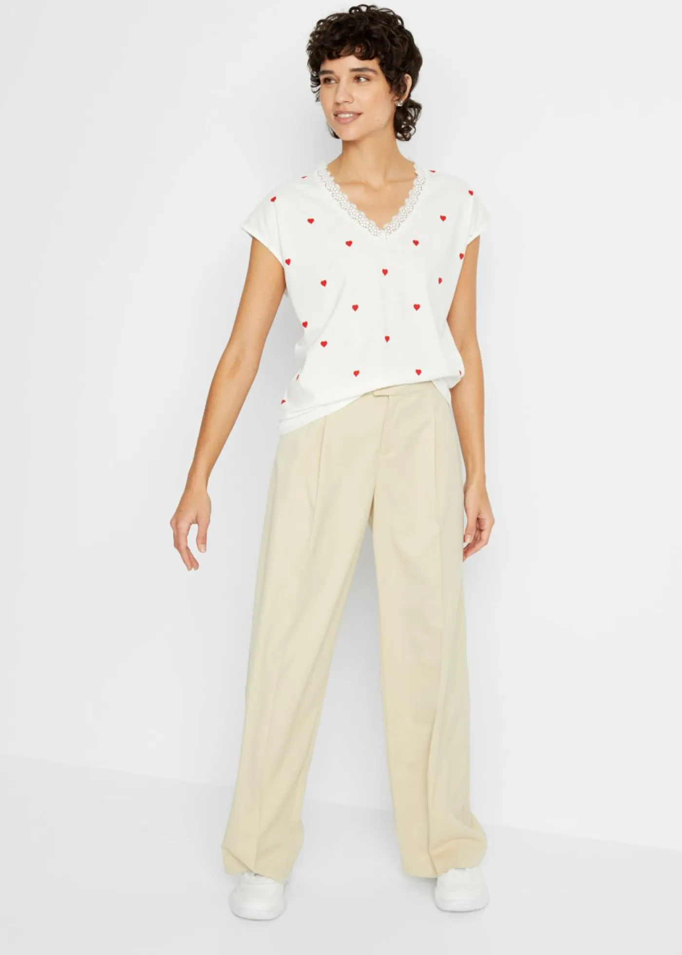 Camiseta de algodón puro Mujer Camisetas|Novedades