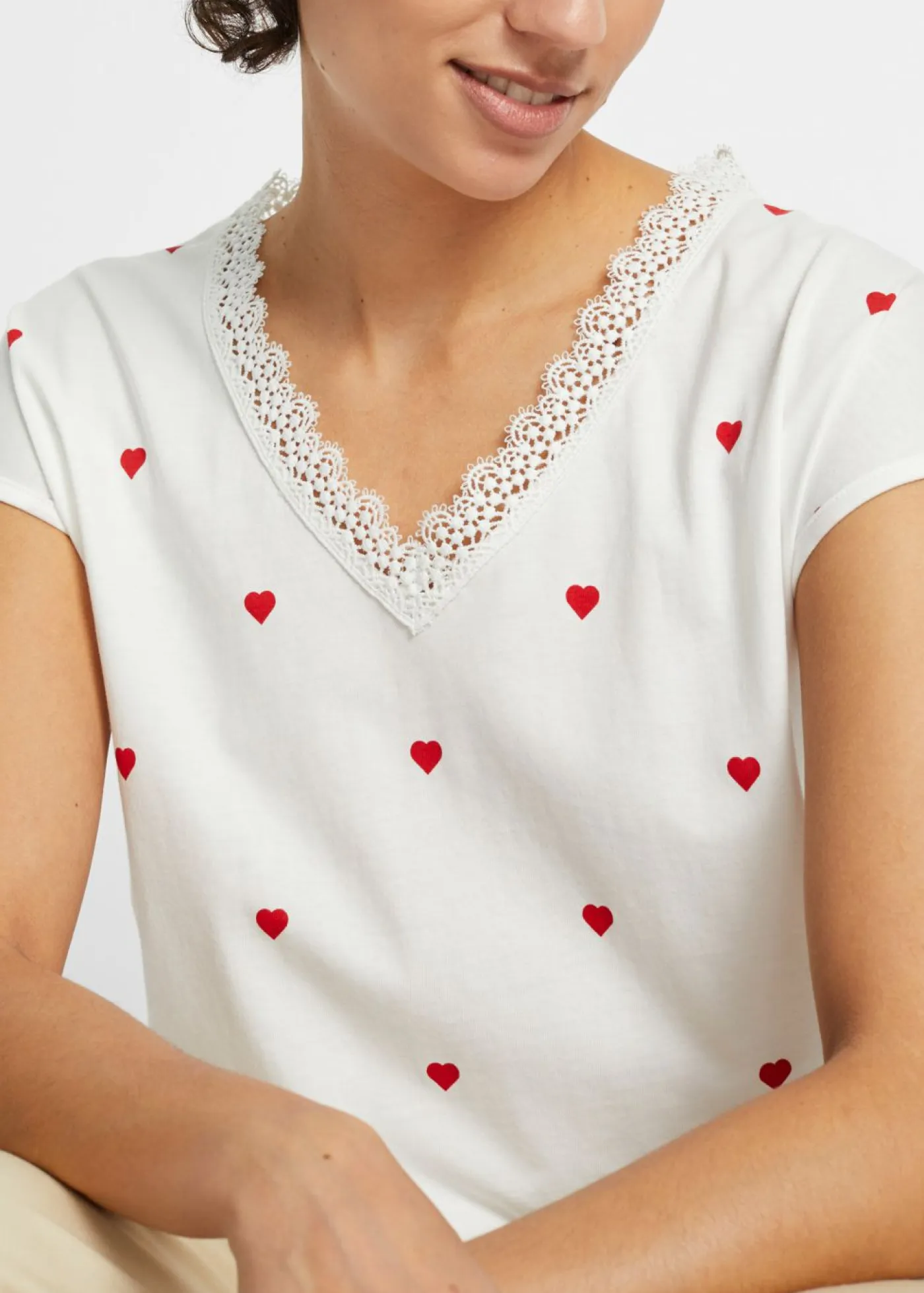 Camiseta de algodón puro Mujer Camisetas|Novedades
