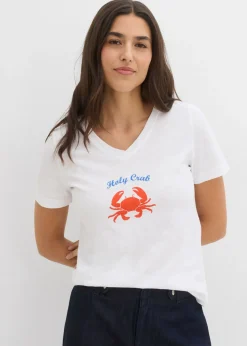 Best Camiseta de algodón puro Mujer Camisetas|Novedades