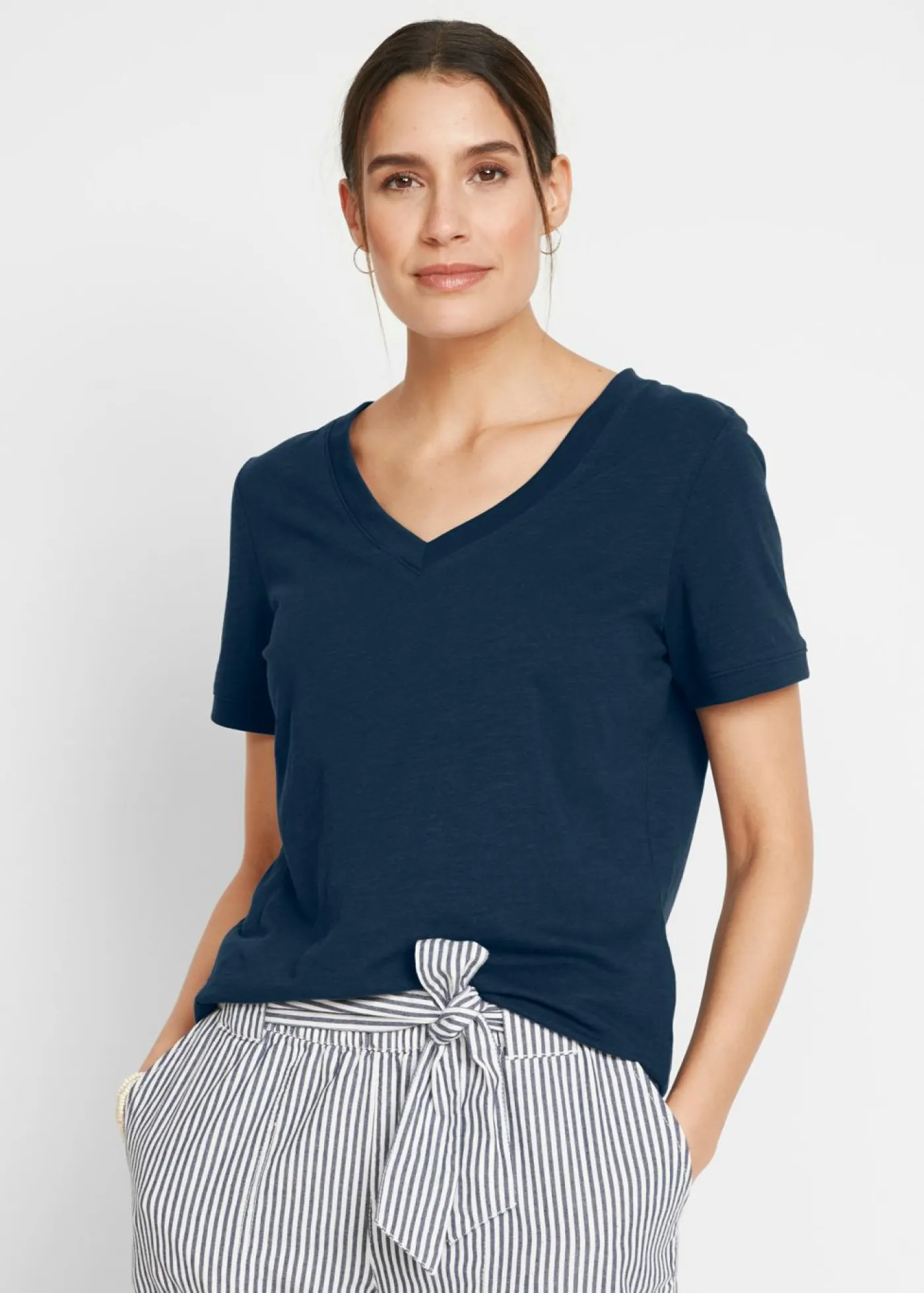 Hot Camiseta de algodón puro Mujer Básicos|Camisetas