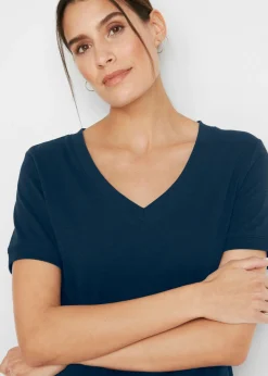 Hot Camiseta de algodón puro Mujer Básicos|Camisetas