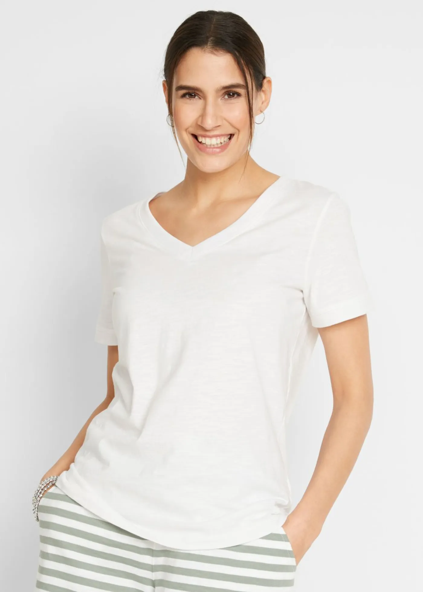 Outlet Camiseta de algodón puro Mujer Básicos|Camisetas