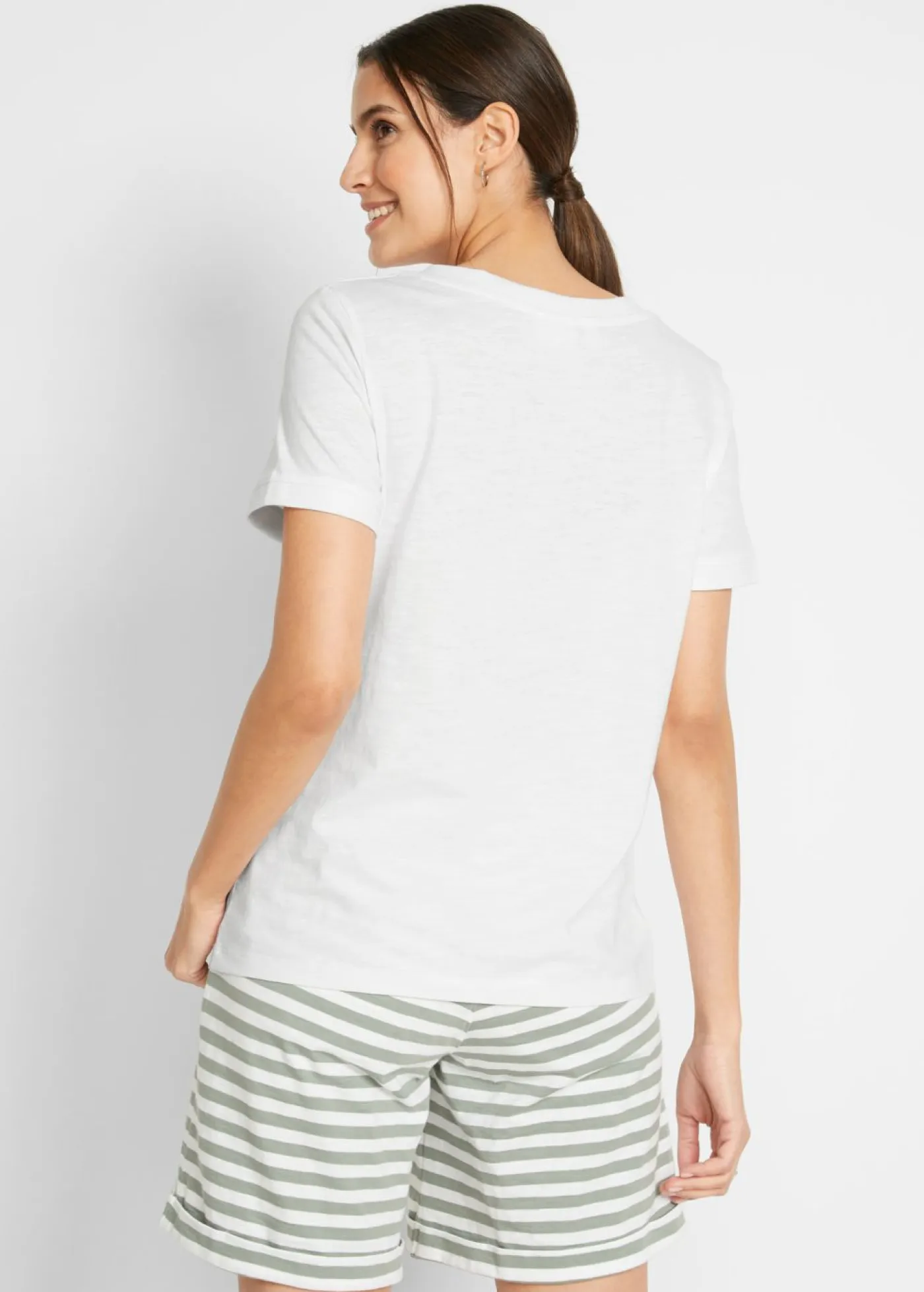 Outlet Camiseta de algodón puro Mujer Básicos|Camisetas
