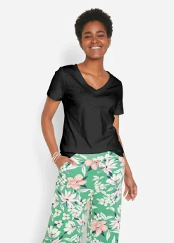 Camiseta de algodón puro Mujer Básicos|Camisetas