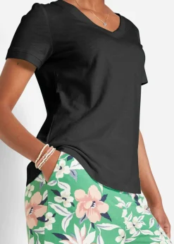 Camiseta de algodón puro Mujer Básicos|Camisetas