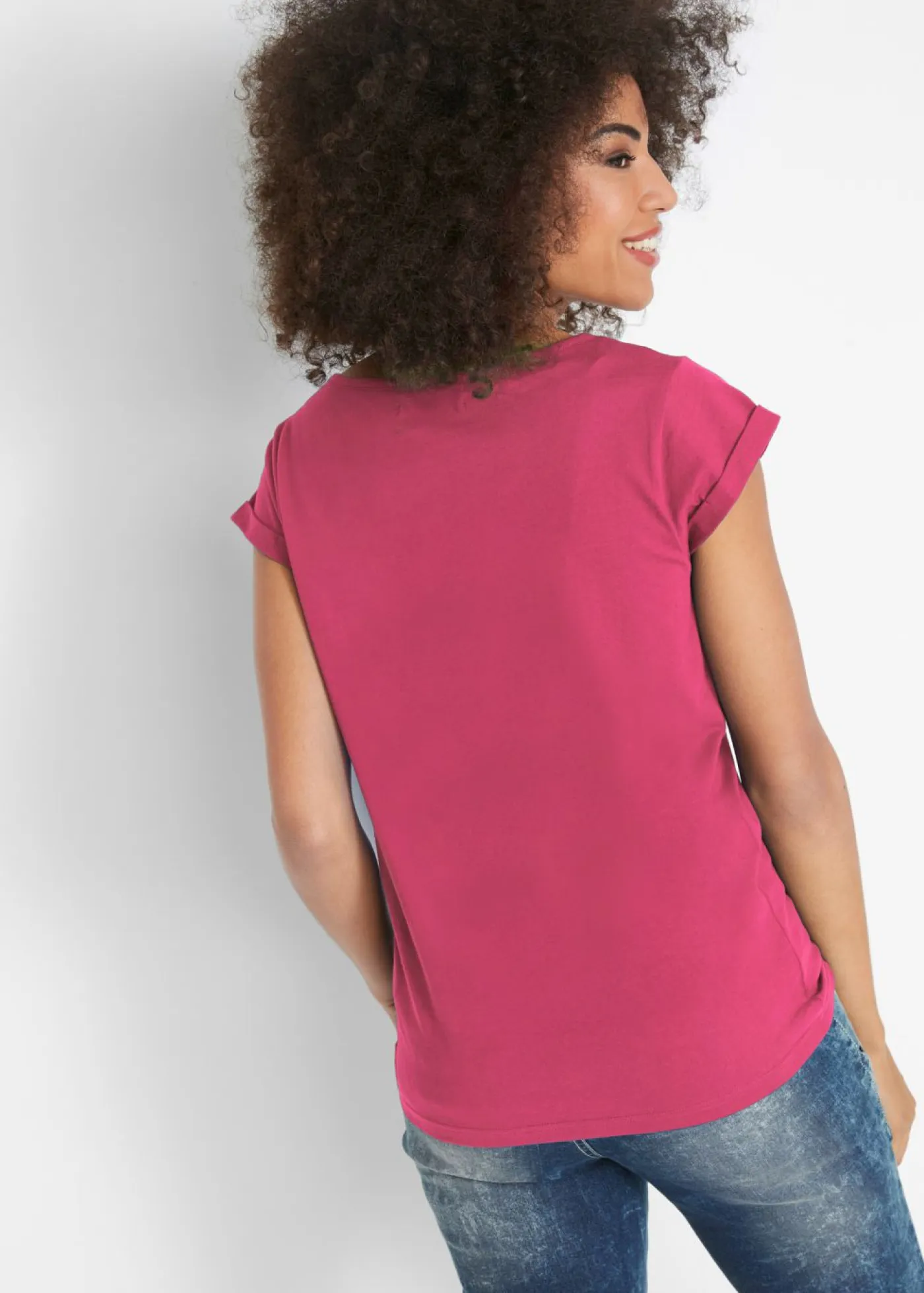 Outlet Camiseta de algodón puro Mujer Básicos|Camisetas