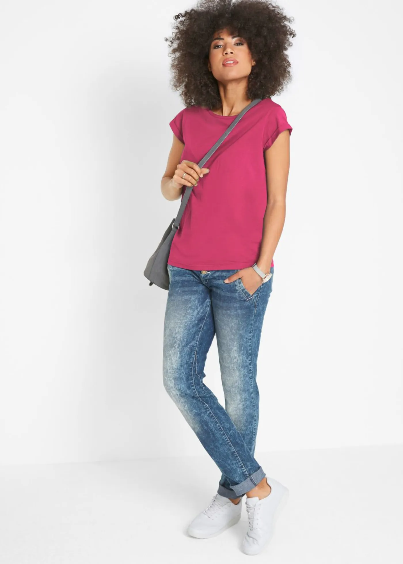 Outlet Camiseta de algodón puro Mujer Básicos|Camisetas