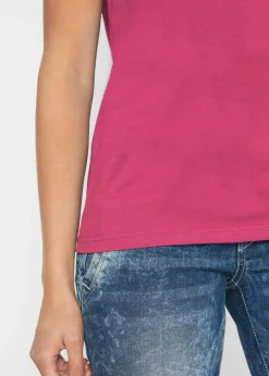 Outlet Camiseta de algodón puro Mujer Básicos|Camisetas