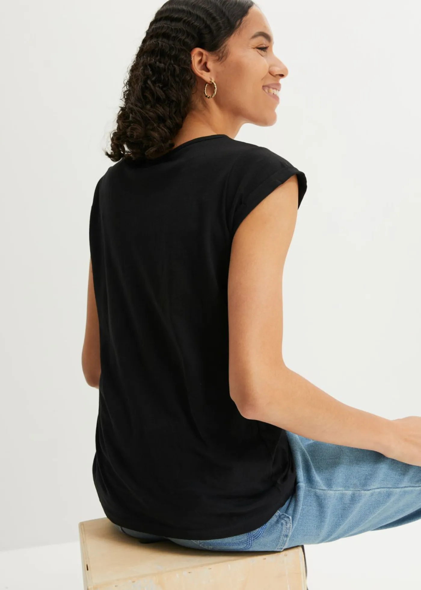 Clearance Camiseta de algodón puro Mujer Básicos|Camisetas