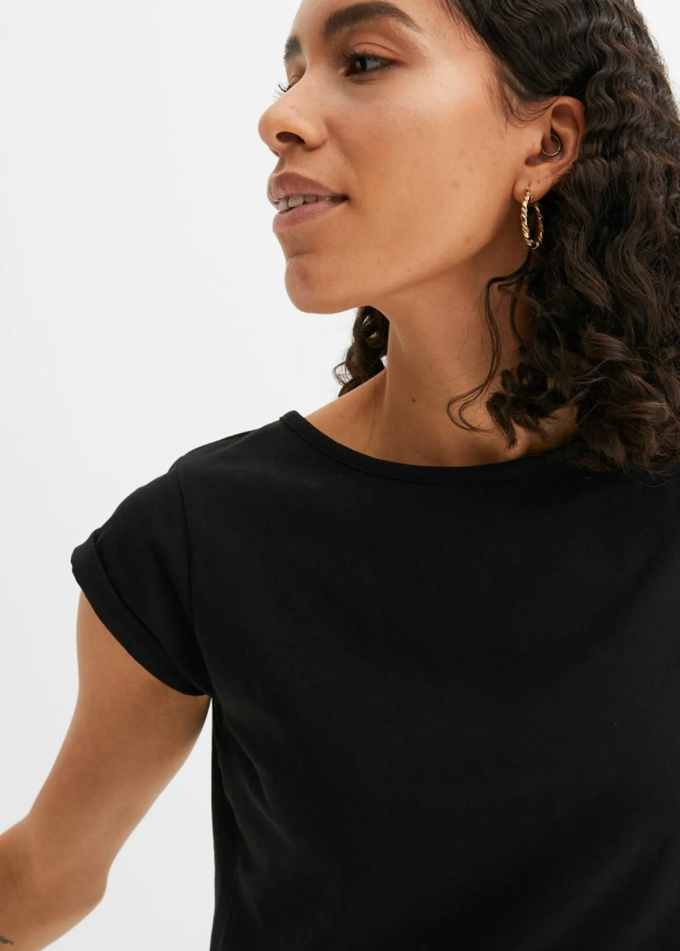 Clearance Camiseta de algodón puro Mujer Básicos|Camisetas