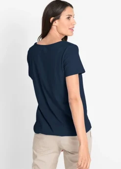 Sale Camiseta de algodón puro con manga corta Mujer Camisetas
