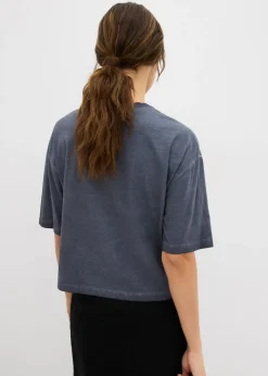 Sale Camiseta de algodón puro con piedras brillantes Mujer Camisetas