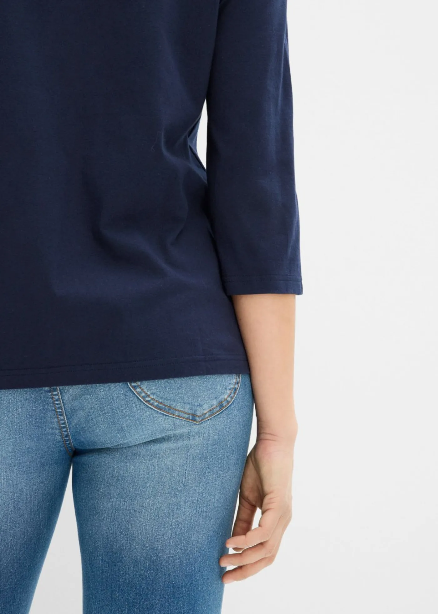 Camiseta de algodón puro con corte boxy Mujer Camisetas
