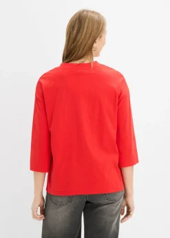 Clearance Camiseta de algodón puro con corte boxy Mujer Camisetas