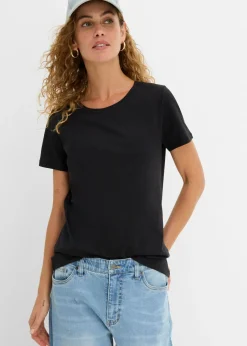Hot Camiseta de algodón puro con manga corta (2 unidades) Mujer Básicos|Camisetas