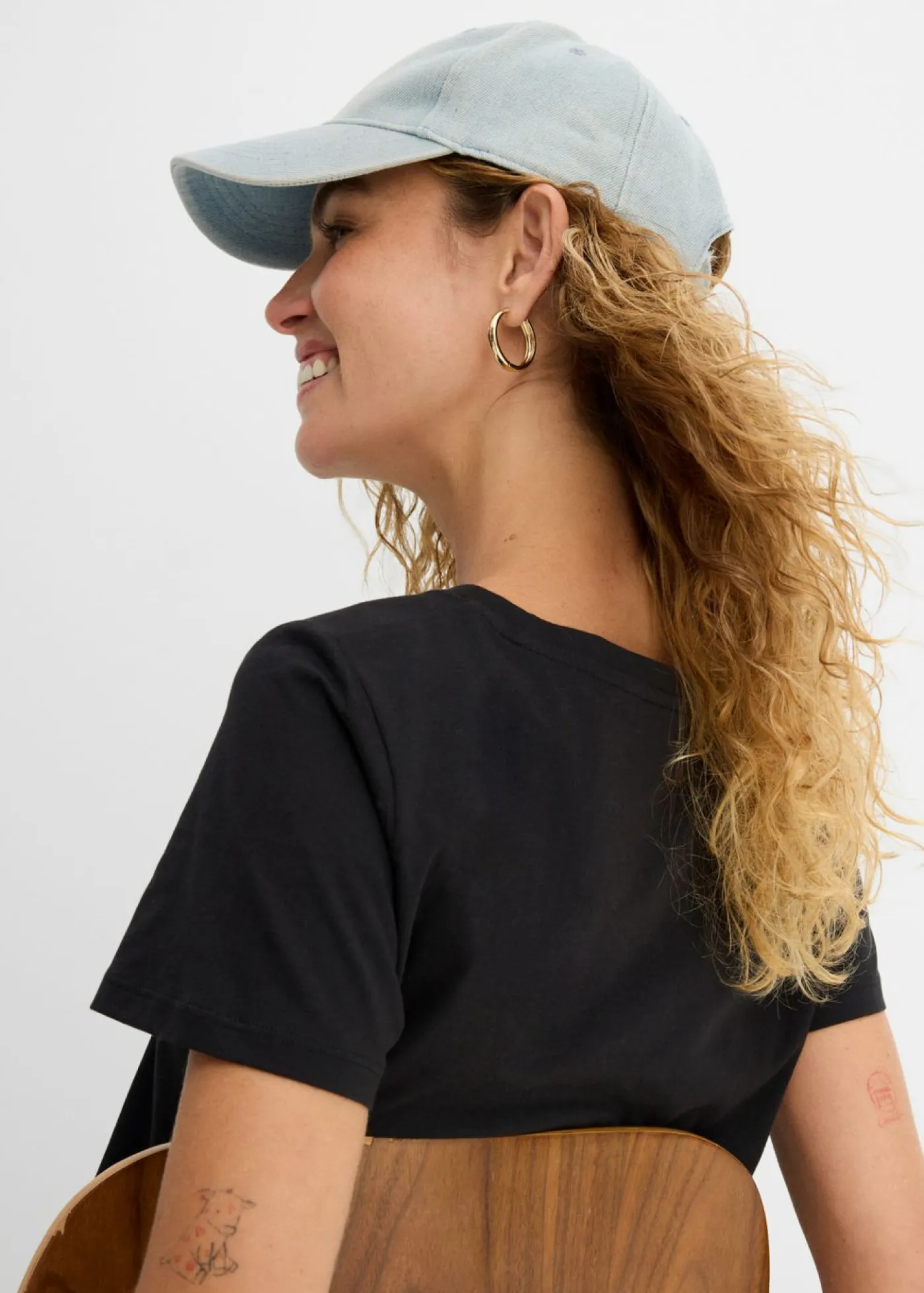 Hot Camiseta de algodón puro con manga corta (2 unidades) Mujer Básicos|Camisetas