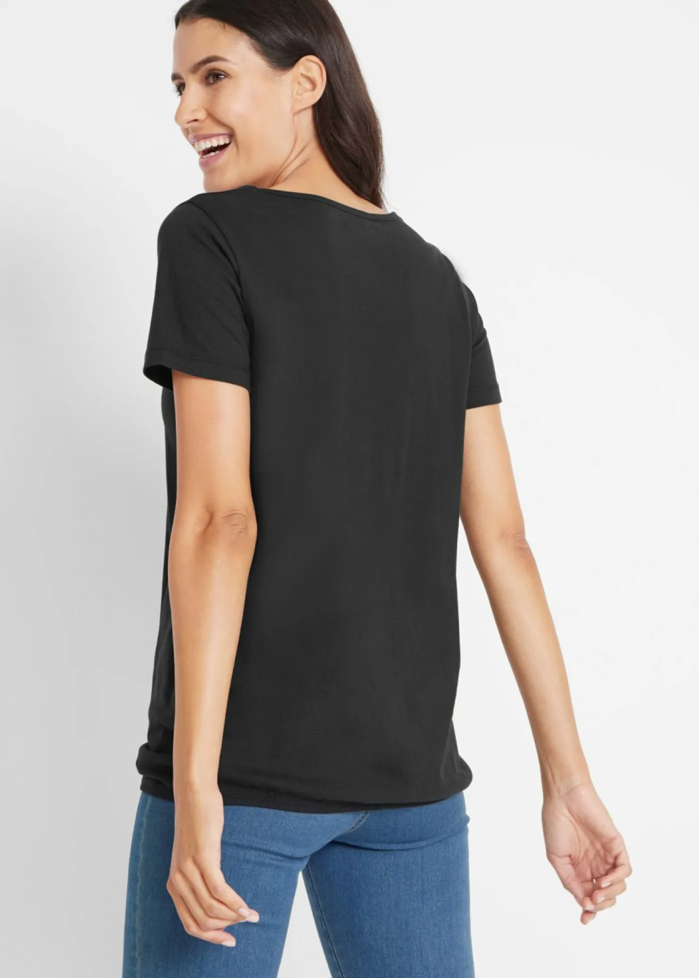 Camiseta de algodón puro con manga corta Mujer Camisetas