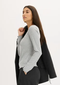Outlet Camiseta de canalé Mujer Camisetas