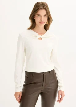 Hot Camiseta de canalé Mujer Camisetas