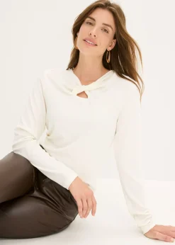 Hot Camiseta de canalé Mujer Camisetas