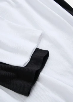 Hot Camiseta de canalé con algodón orgánico (2 unidades) Mujer Básicos|Camisetas