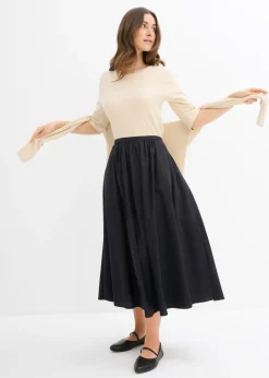 Online Camiseta de canalé con algodón orgánico (2 unidades) Mujer Básicos|Camisetas